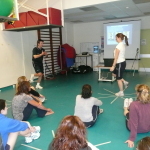Bob Wood teaching physiotherapy education course